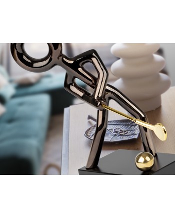 GOLF- FIGURA -NEGRO/ORO